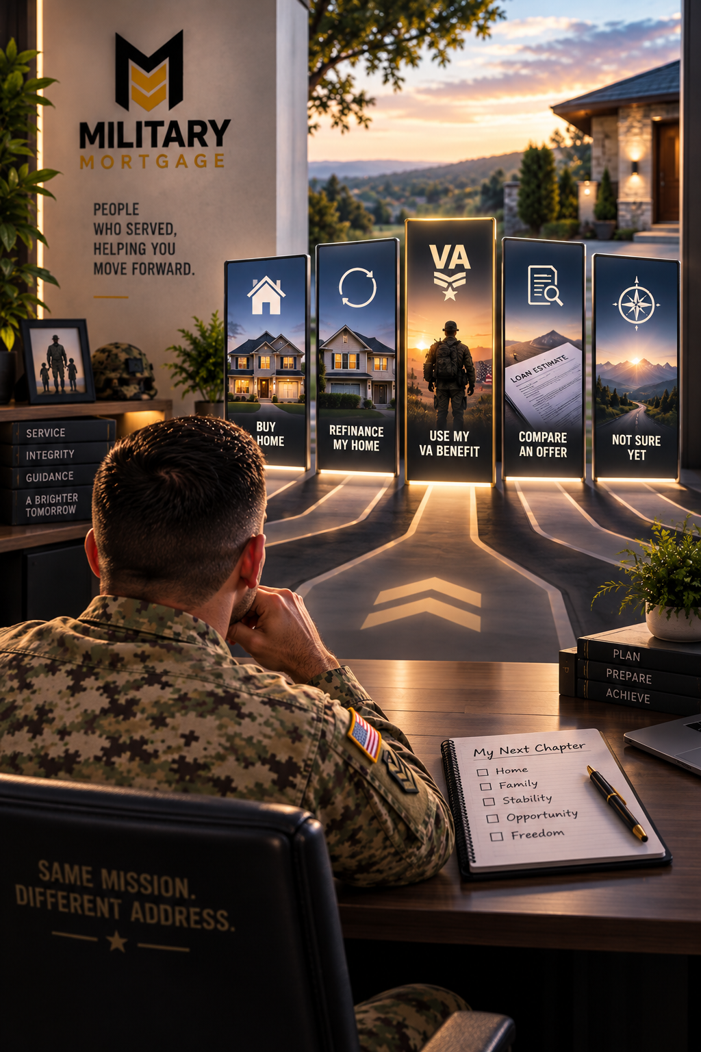 Veteran planning next chapter with Military Mortgage loan path options